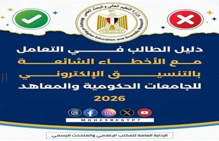 بالبلدي: 20
      خطأ
      تربك
      تنسيق
      الجامعات
      2026..
      التعليم
      العالي
      تحذر
      الطلاب