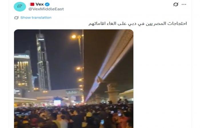 بالبلدي: تداول مقاطع فيديو مزعومة لـ"احتجاجات مصريين في دبي".. ما حقيقتها؟
