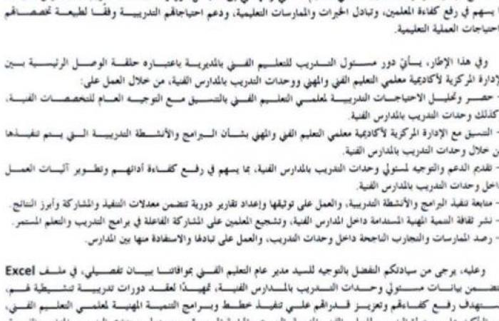 بالبلدي: تدريب
      معلمي
      التعليم
      الفني..
      التعليم
      تتحرك
      لتطوير
      وحدات
      التدريب
      بالمدارس