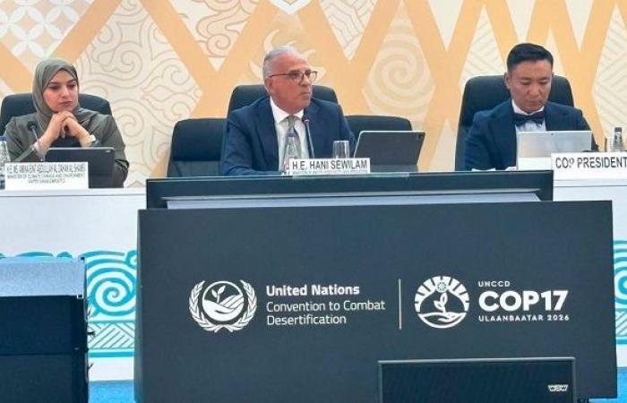 بالبلدي : هاني
      سويلم
      من
      منغوليا:
      مصر
      تواجه
      التصحر
      والجفاف
      لحماية
      الأمن
      المائي
      والغذائي..
      وCOP18
      في
      شرم
      الشيخ
      2028