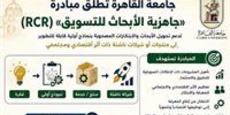 بالبلدي : جامعة
القاهرة
تطلق
مبادرة
"RCR"
لتحويل
الأبحاث
والابتكارات
إلى
منتجات
تسويقية