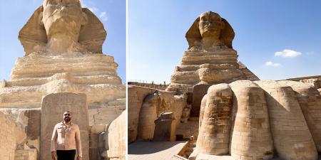 belbalady مصري يوثق زاوية نادرة لتمثال أبو الهول لا يراها معظم زوار الجيزة