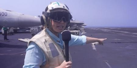 بالبلدي: مراسلة CNN تنقل مشاهداتها من على متن حاملة الطائرات لينكولن.. وهذا ما رصدته