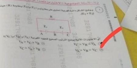 بالبلدي: حل
أسئلة
امتحان
الفيزياء
2026
للطلاب
الثانوية
العامة..
راجع
إجاباتك
الآن