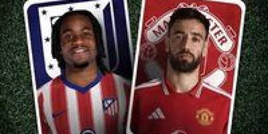 بالبلدي: تعرف
      علي
      التشكيل
      المتوقع
      لمانشستر
      يونايتد
      وأتليتكو
      مدريد